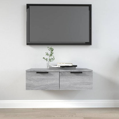 vidaXL Armoire murale gris Sonoma 68x30x20 cm aggloméré