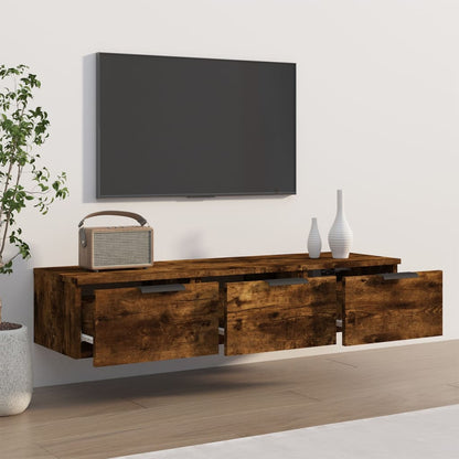 vidaXL Wandschrank Räuchereiche 102x30x20 cm Holzwerkstoff