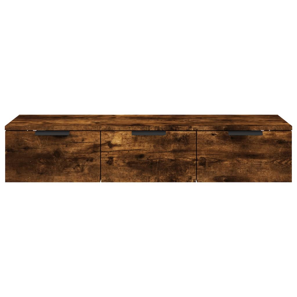 vidaXL Wandschrank Räuchereiche 102x30x20 cm Holzwerkstoff