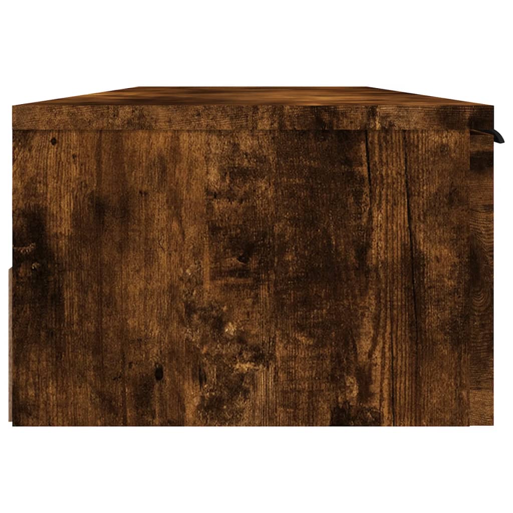 vidaXL Wandschrank Räuchereiche 102x30x20 cm Holzwerkstoff