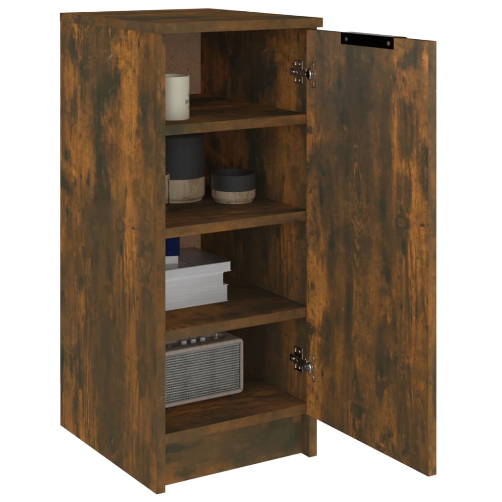 vidaXL Meuble à chaussures chêne fumé 30x35x70 cm bois d'ingénierie