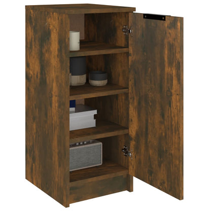 vidaXL Meuble à chaussures chêne fumé 30x35x70 cm bois d'ingénierie