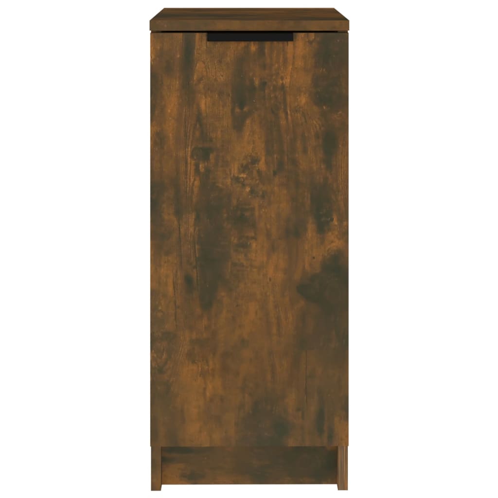 vidaXL Meuble à chaussures chêne fumé 30x35x70 cm bois d'ingénierie