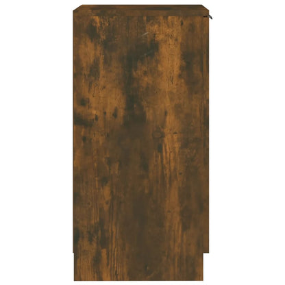 vidaXL Meuble à chaussures chêne fumé 30x35x70 cm bois d'ingénierie