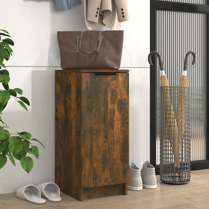 vidaXL Meuble à chaussures chêne fumé 30x35x70 cm bois d'ingénierie