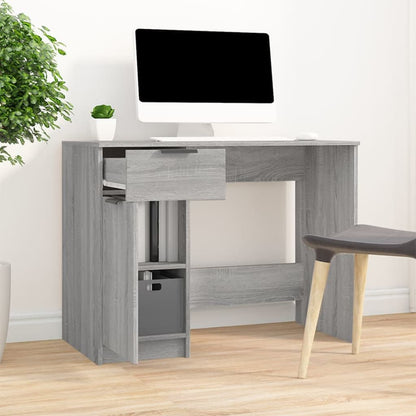 vidaXL Bureau Gris Sonoma 100x50x75 cm Bois d'ingénierie