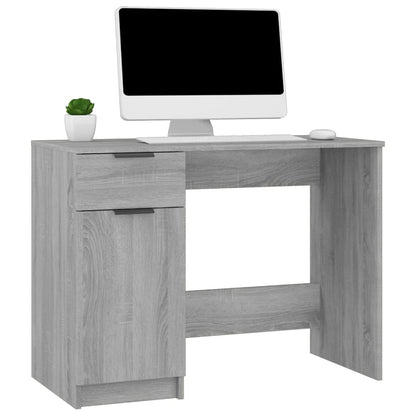 vidaXL Bureau Gris Sonoma 100x50x75 cm Bois d'ingénierie