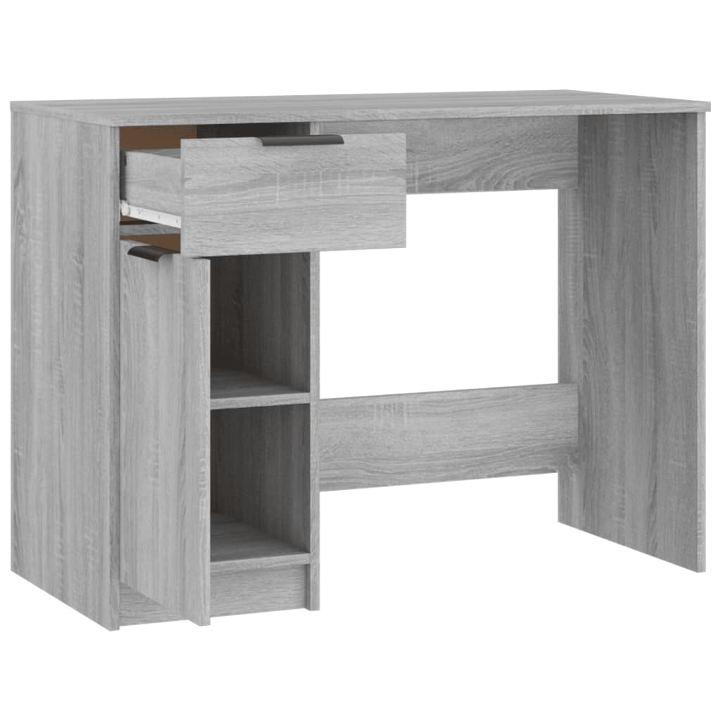 vidaXL Bureau Gris Sonoma 100x50x75 cm Bois d'ingénierie