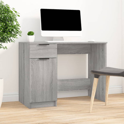 vidaXL Bureau Gris Sonoma 100x50x75 cm Bois d'ingénierie