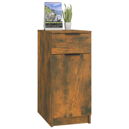 vidaXL Schreibtischschrank Räuchereiche 33,5x50x75 cm Holzwerkstoff