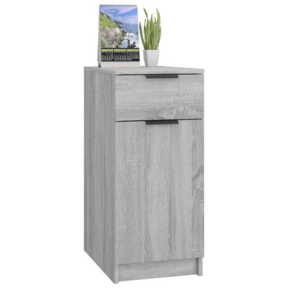 vidaXL Meuble de bureau Gris Sonoma 33,5x50x75 cm Bois d'ingénierie