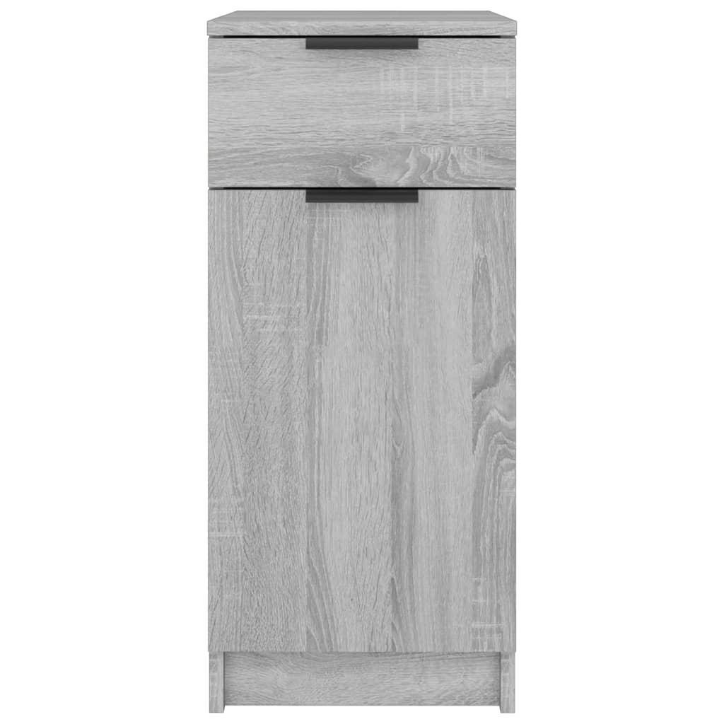 vidaXL Meuble de bureau Gris Sonoma 33,5x50x75 cm Bois d'ingénierie