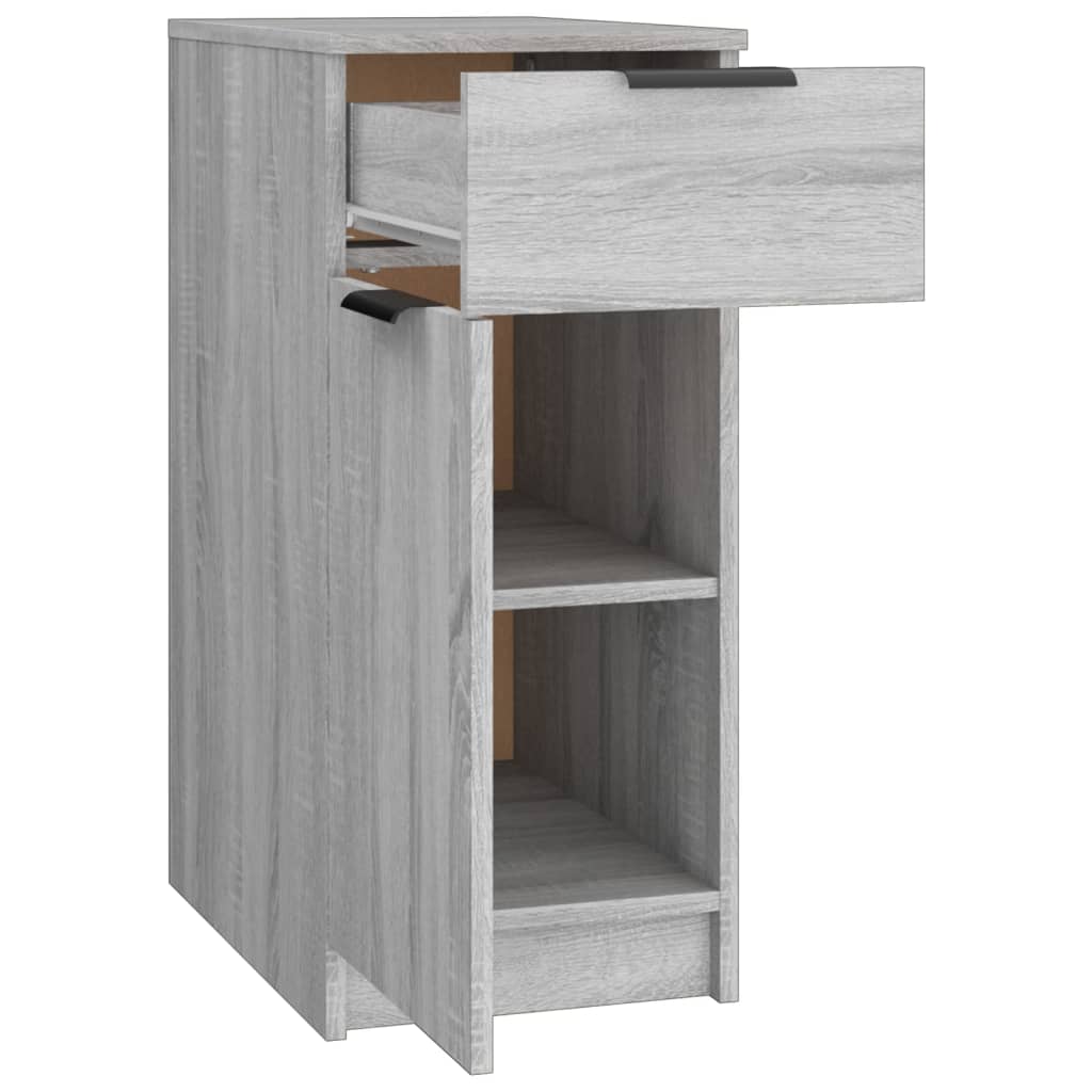 vidaXL Meuble de bureau Gris Sonoma 33,5x50x75 cm Bois d'ingénierie