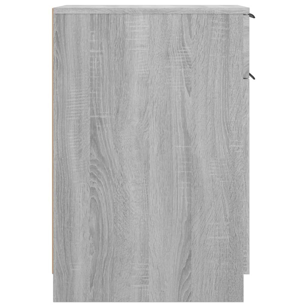 vidaXL Meuble de bureau Gris Sonoma 33,5x50x75 cm Bois d'ingénierie