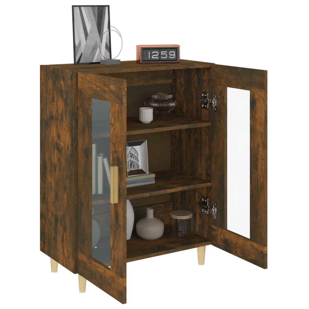vidaXL Sideboard Räuchereiche 69,5x34x90 cm Holzwerkstoff