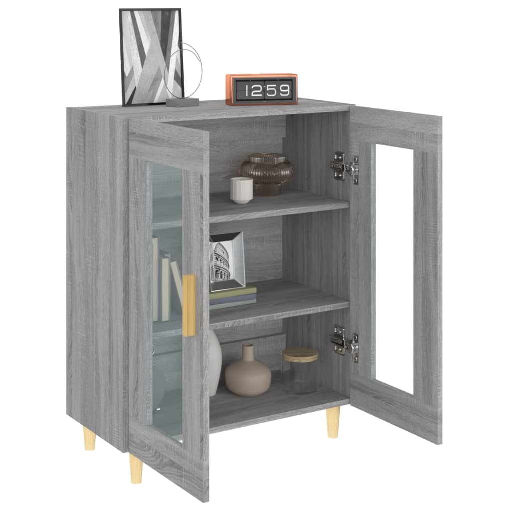vidaXL Sideboard Grau Sonoma 69,5x34x90 cm Holzwerkstoff