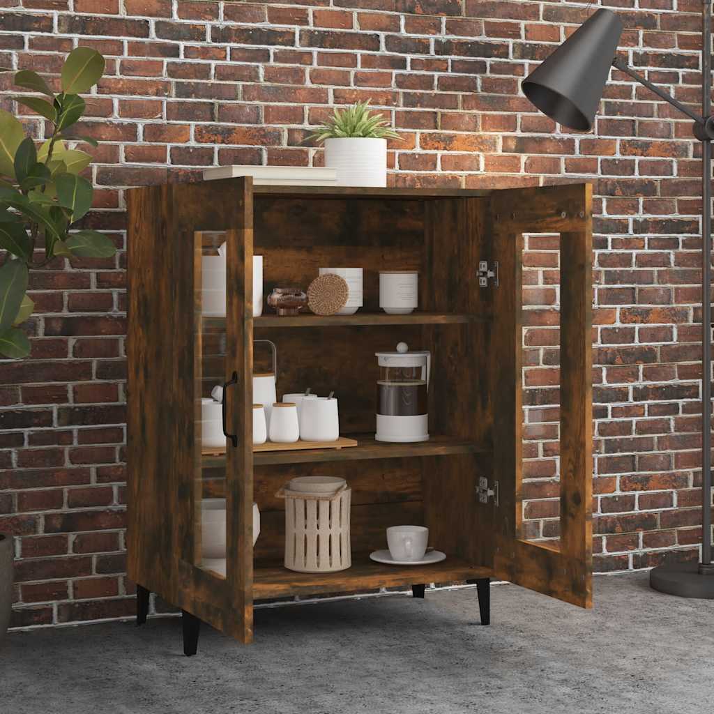 vidaXL Buffet chêne fumé 69,5x34x90 cm Bois d'ingénierie