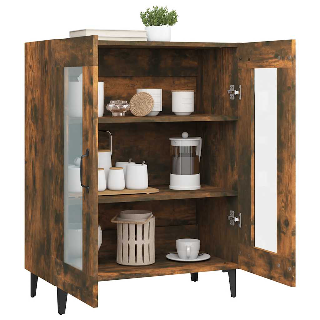 vidaXL Buffet chêne fumé 69,5x34x90 cm Bois d'ingénierie