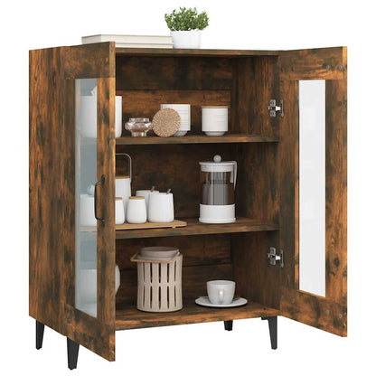 vidaXL Buffet chêne fumé 69,5x34x90 cm Bois d'ingénierie