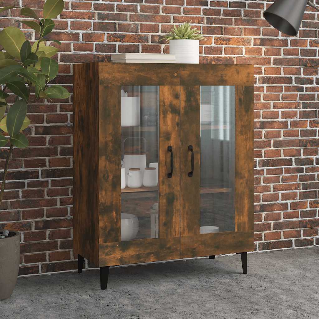 vidaXL Buffet chêne fumé 69,5x34x90 cm Bois d'ingénierie