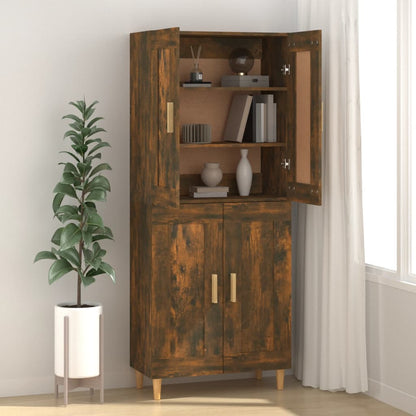 vidaXL Sideboard Räuchereiche 69,5x34x90 cm Holzwerkstoff