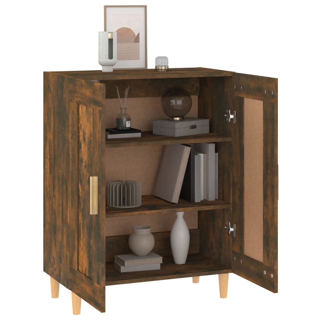 vidaXL Sideboard Räuchereiche 69,5x34x90 cm Holzwerkstoff