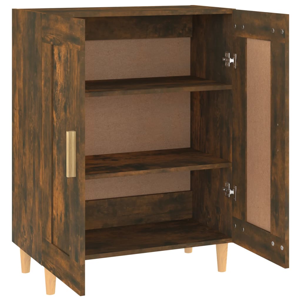 vidaXL Sideboard Räuchereiche 69,5x34x90 cm Holzwerkstoff