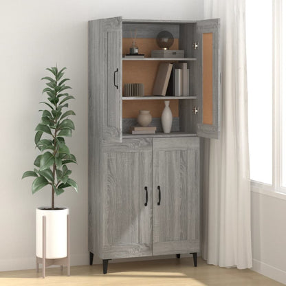 vidaXL Sideboard Grau Sonoma 69,5x34x90 cm Holzwerkstoff