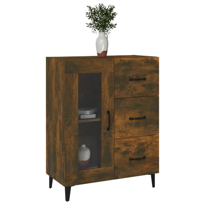 vidaXL Buffet chêne fumé 69,5x34x90 cm Bois d'ingénierie