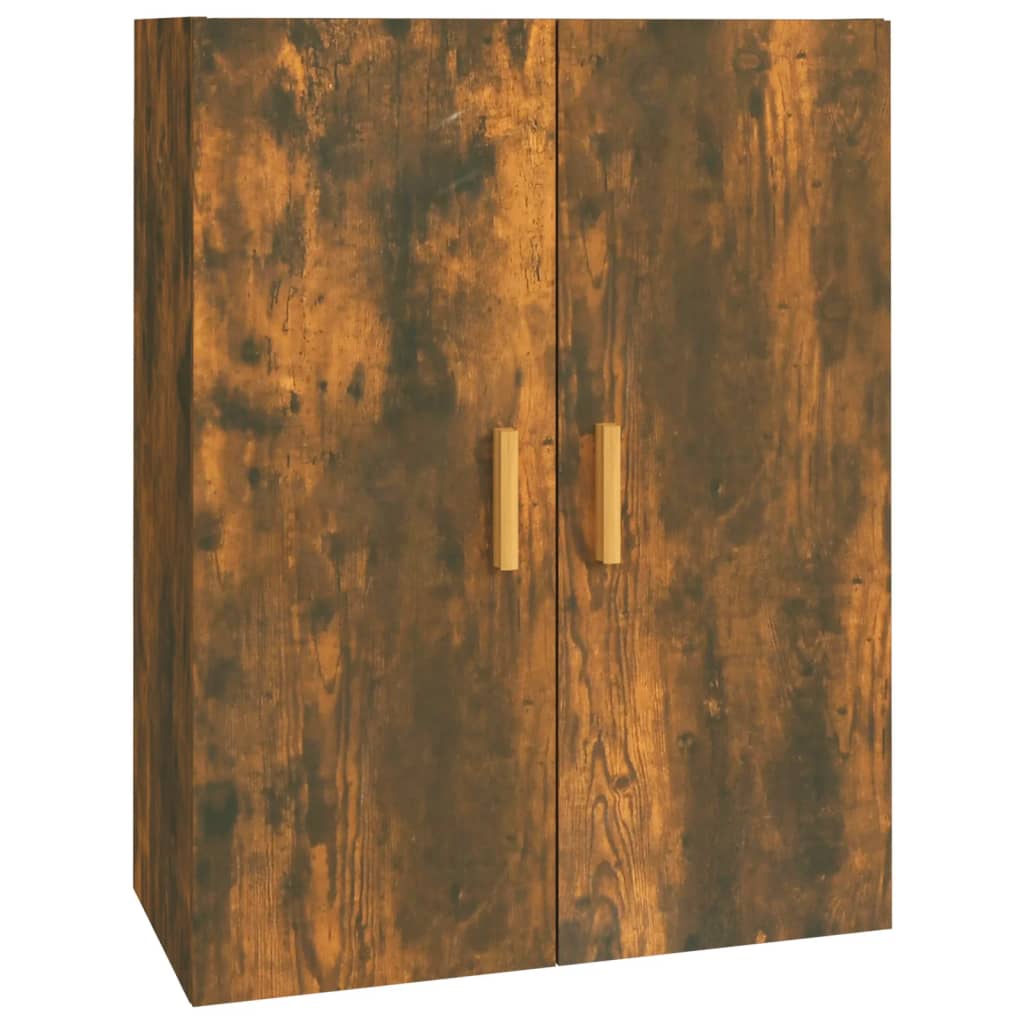 vidaXL Meuble haut chêne fumé 69,5x34x90 cm