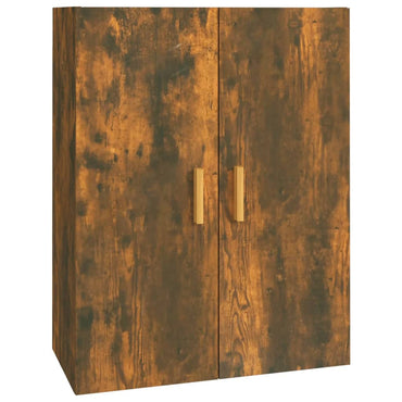 vidaXL Meuble haut chêne fumé 69,5x34x90 cm