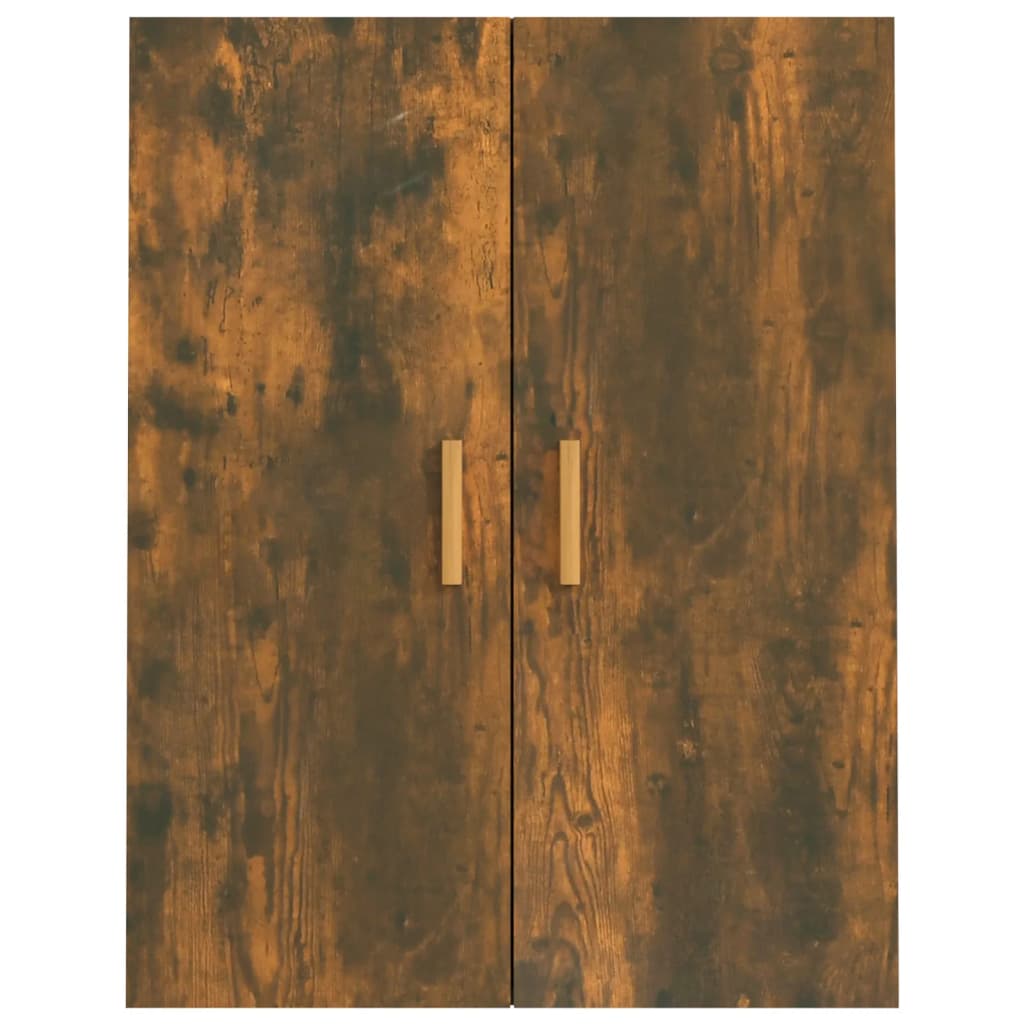 vidaXL Meuble haut chêne fumé 69,5x34x90 cm