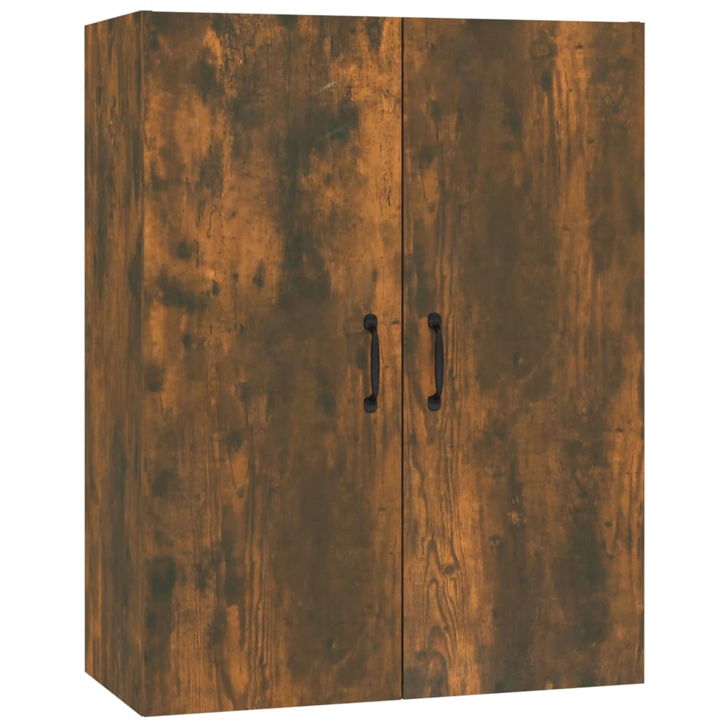 vidaXL Armoire murale chêne fumé 69,5x34x90 cm bois d'ingénierie
