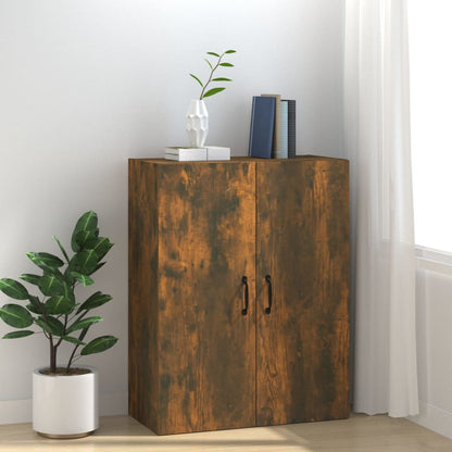 vidaXL Armoire murale chêne fumé 69,5x34x90 cm bois d'ingénierie