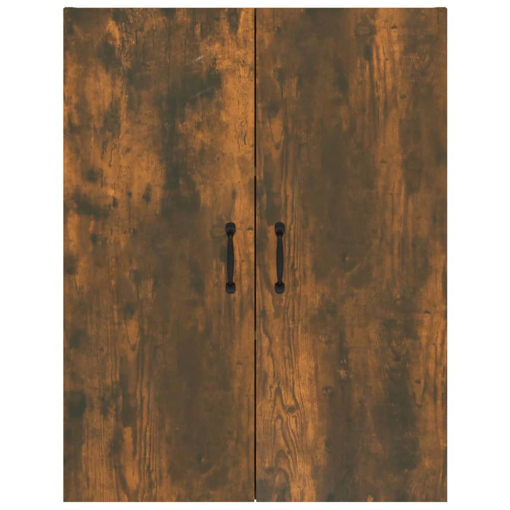 vidaXL Armoire murale chêne fumé 69,5x34x90 cm bois d'ingénierie