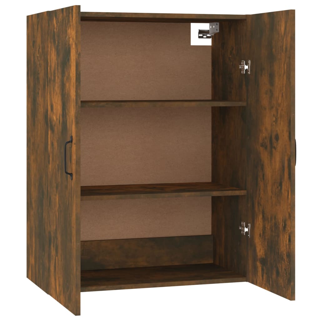 vidaXL Armoire murale chêne fumé 69,5x34x90 cm bois d'ingénierie