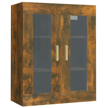 vidaXL Meuble haut chêne fumé 69,5x34x90 cm