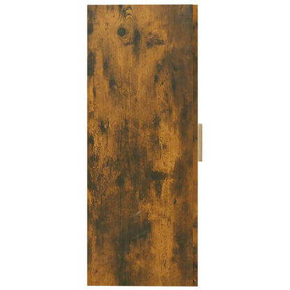 vidaXL Meuble haut chêne fumé 69,5x34x90 cm