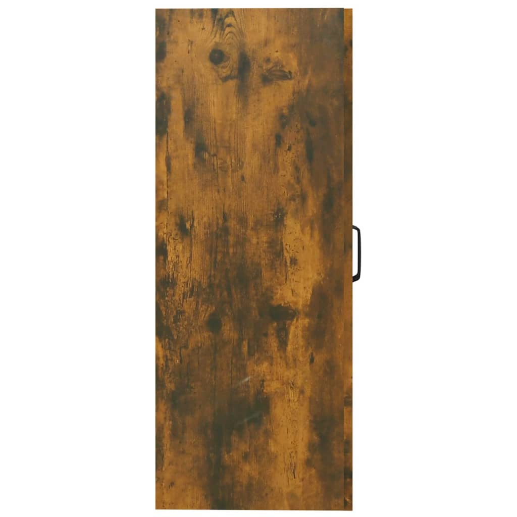 vidaXL Meuble haut chêne fumé 69,5x34x90 cm