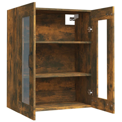 vidaXL Meuble haut chêne fumé 69,5x34x90 cm