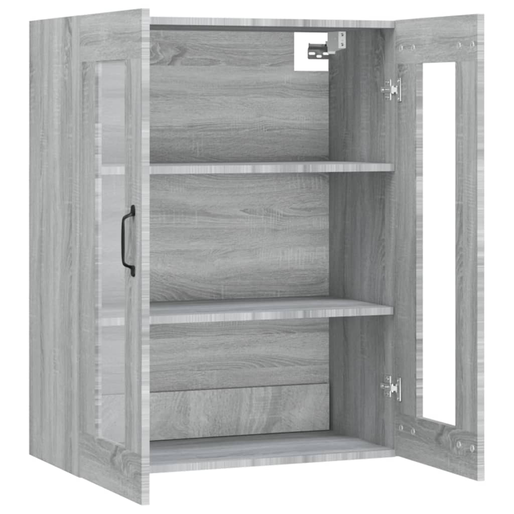 vidaXL Meuble haut gris Sonoma 69,5x34x90 cm