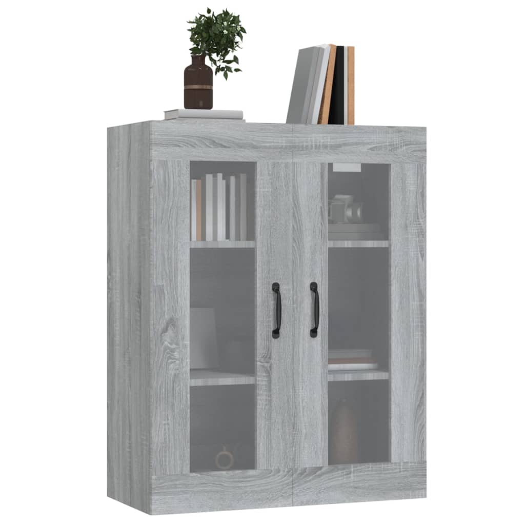 vidaXL Meuble haut gris Sonoma 69,5x34x90 cm