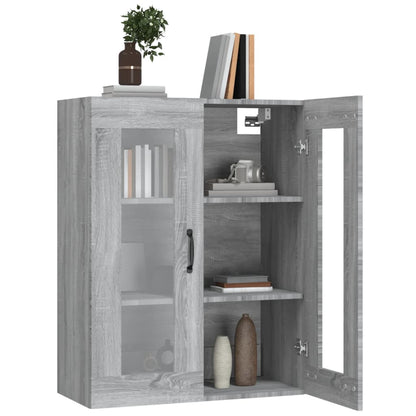 vidaXL Meuble haut gris Sonoma 69,5x34x90 cm