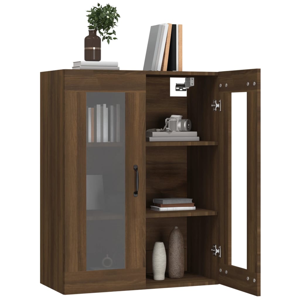 vidaXL Armoire murale aspect chêne marron 69,5x34x90 cm