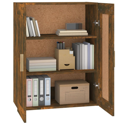 vidaXL Wandschrank Räuchereiche 69,5x32,5x90 cm Holzwerkstoff