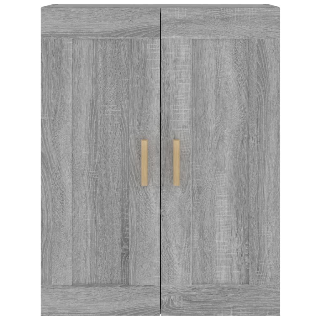 vidaXL Wandschrank Grau Sonoma 69,5x32,5x90 cm Holzwerkstoff