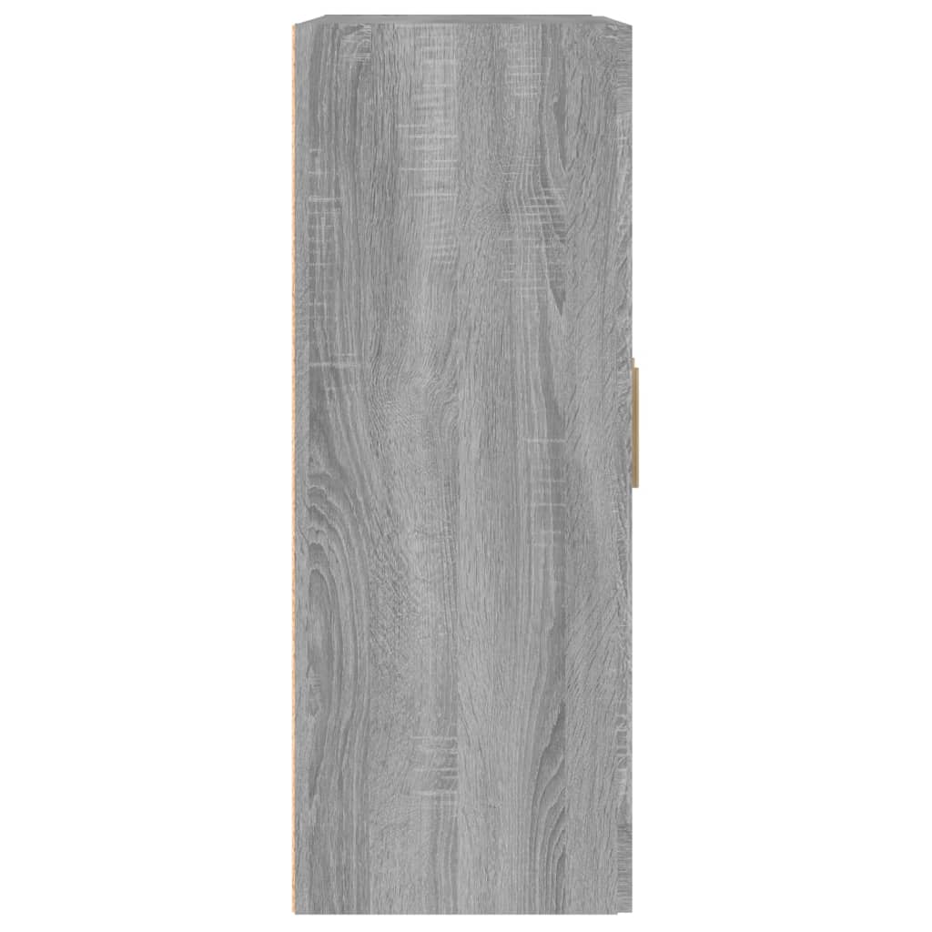vidaXL Wandschrank Grau Sonoma 69,5x32,5x90 cm Holzwerkstoff
