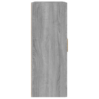 vidaXL Wandschrank Grau Sonoma 69,5x32,5x90 cm Holzwerkstoff