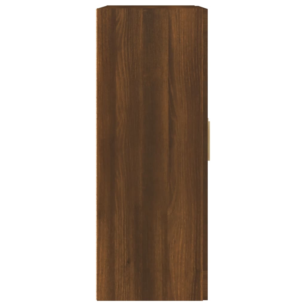 vidaXL Wandschrank Braun Eichen-Optik 69,5x32,5x90 cm Holzwerkstoff