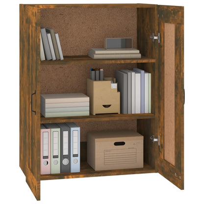 vidaXL Meuble haut chêne fumé 69,5x32,5x90 cm
